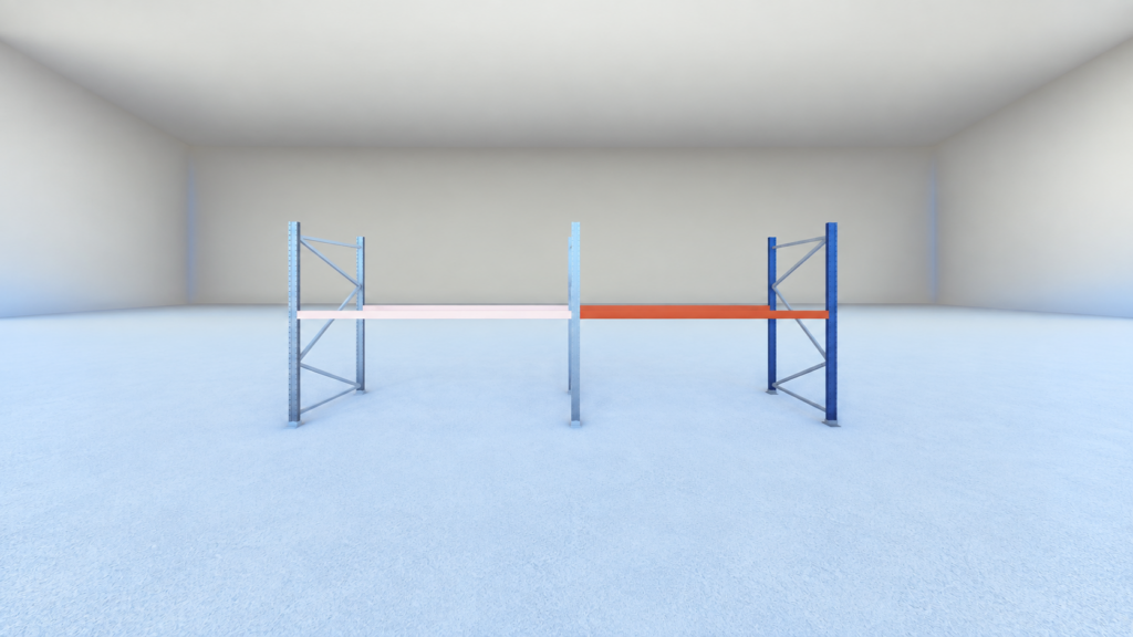 Stow palletstelling 2000 x 1100 x 2700mm | 1 Niveau | Aanbouwsectie