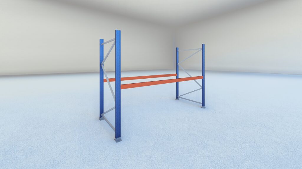 Stow palletstelling 2000mm x 1100mm x 2700mm | 1 niveau | beginsectie | 2750 kg
