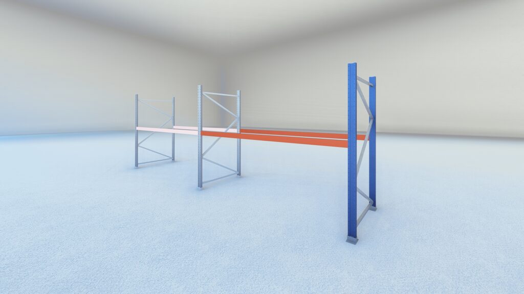 Stow palletstelling 2000mm x 1100mm x 2700mm | 1 niveau | aanbouwsectie