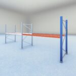 Stow palletstelling 2000mm x 1100mm x 2700mm | 1 niveau | aanbouwsectie