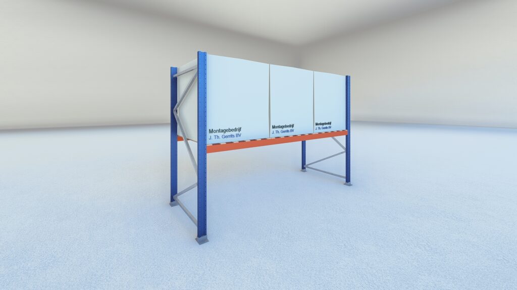 Stow palletstelling 2000mm x 1100mm x 2700mm | 1 niveau | beginsectie | 2750 kg