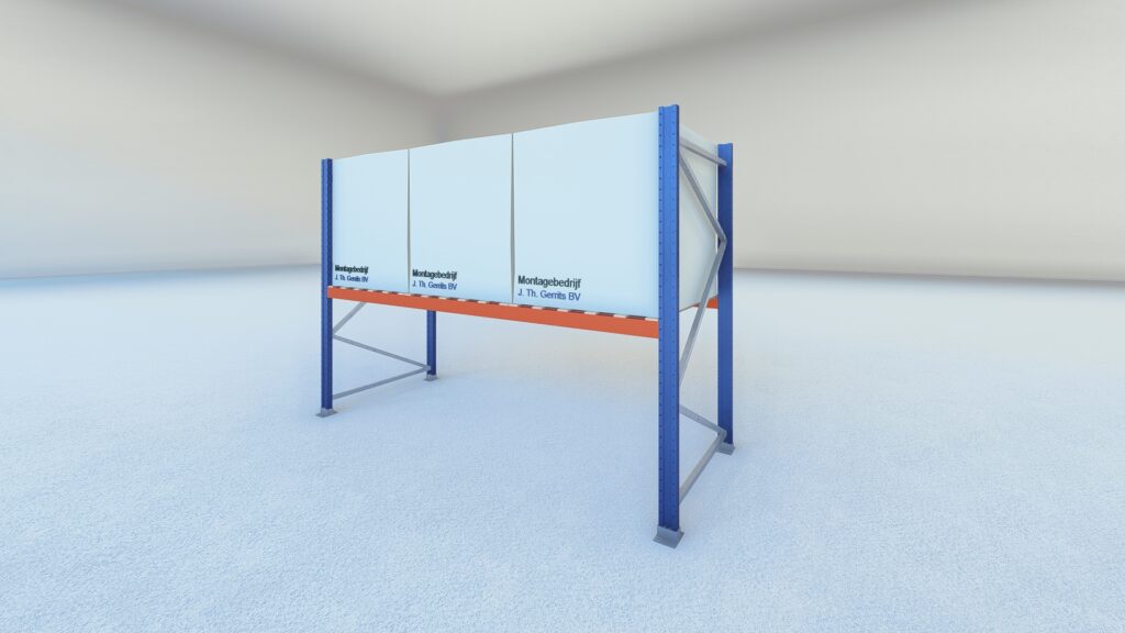 Stow palletstelling 2000mm x 1100mm x 2700mm | 1 niveau | beginsectie | 2750 kg