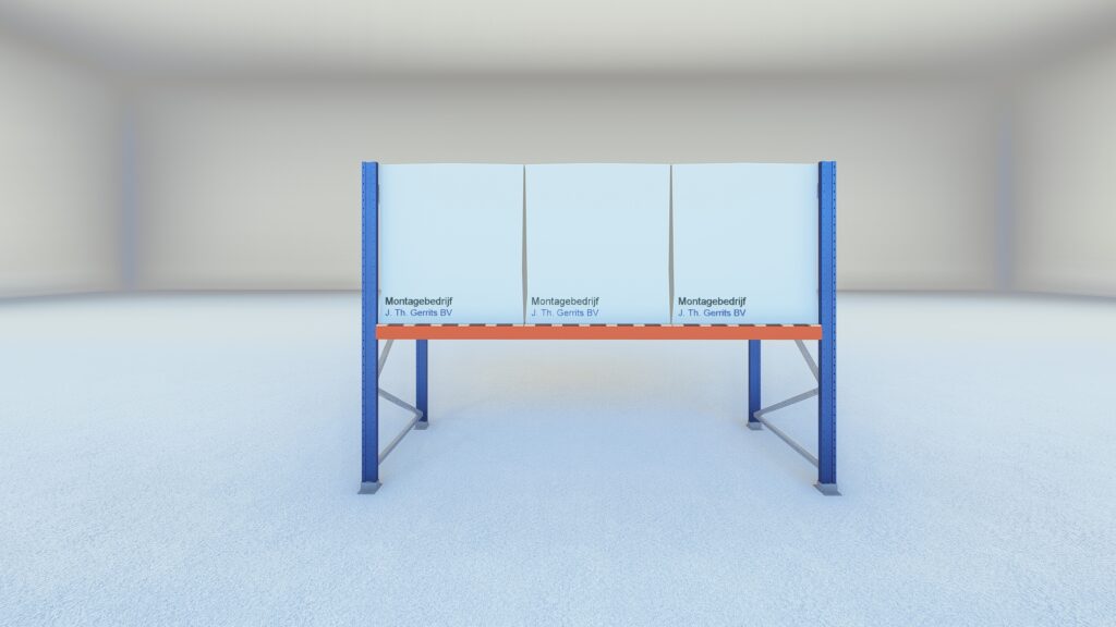 Stow palletstelling 2000mm x 1100mm x 2700mm | 1 niveau | beginsectie | 2750 kg