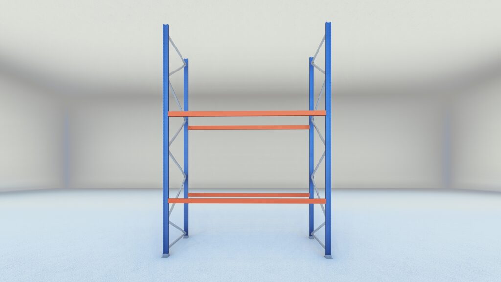 Stow palletstelling 2000mm x 1100mm x 2700mm | 2 niveaus | beginsectie | 2750 kg