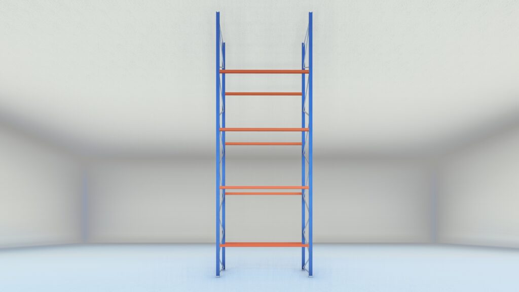 Stow palletstelling 8000mm x 1100mm x 2700mm | 4 niveaus | beginsectie | 2750 kg