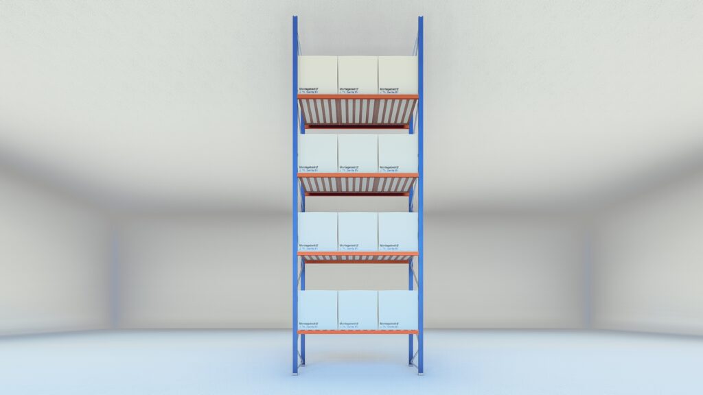 Stow palletstelling 8000mm x 1100mm x 2700mm | 4 niveaus | beginsectie | 2750 kg