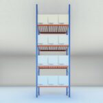 Stow palletstelling 8000mm x 1100mm x 2700mm | 4 niveaus | beginsectie | 2750 kg