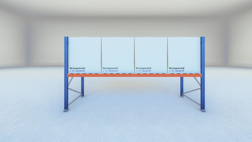 Stow palletstelling 2000mm x 1100mm x 3600mm | 1 niveau | beginsectie | 2500 kg