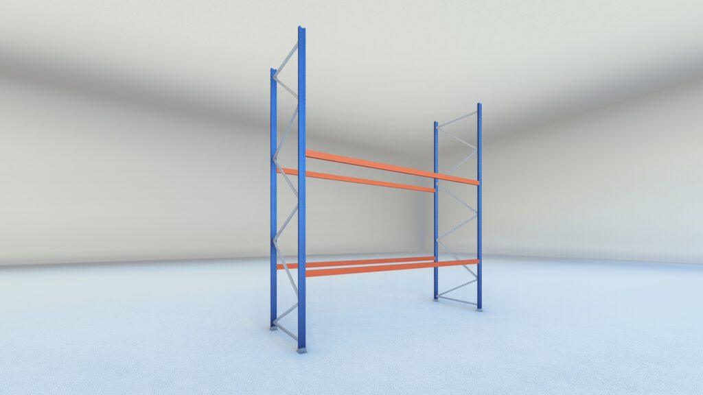 Stow palletstelling 2000mm x 1100mm x 3600mm | 2 niveaus | beginsectie | 2500 kg