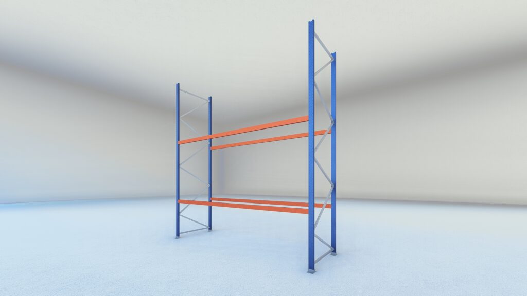 Stow palletstelling 2000mm x 1100mm x 3600mm | 2 niveaus | beginsectie | 2500 kg