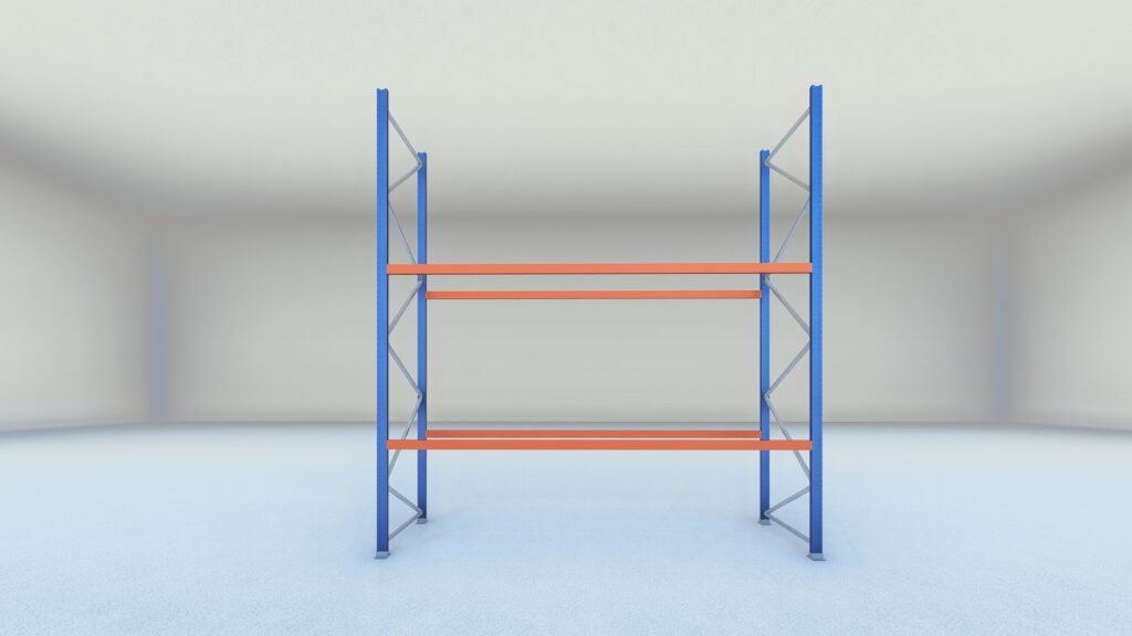 Stow palletstelling 2000mm x 1100mm x 3600mm | 2 niveaus | beginsectie | 2500 kg