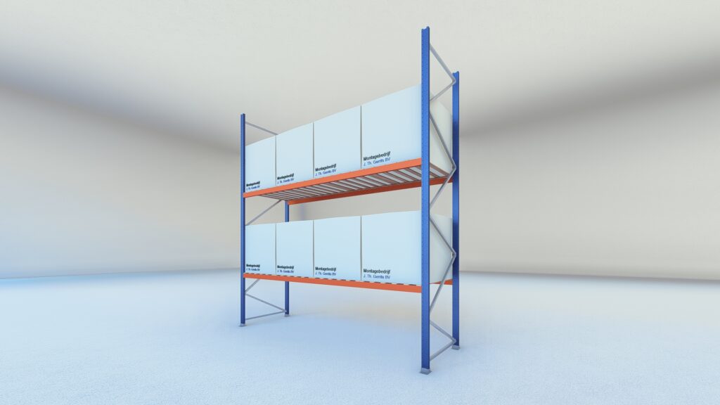 Stow palletstelling 2000mm x 1100mm x 3600mm | 2 niveaus | beginsectie | 2500 kg