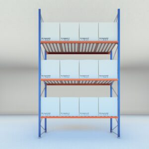 Stow palletstelling 6000mm x 1100mm x 3600mm | 3 niveaus | beginsectie | 2500 kg