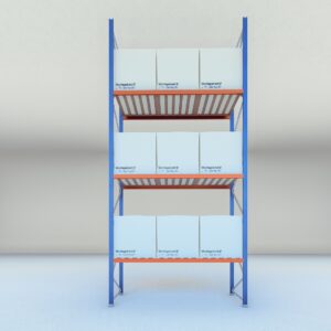 Stow palletstelling 6000mm x 1100mm x 2700mm | 3 niveaus | beginsectie | 2750 kg