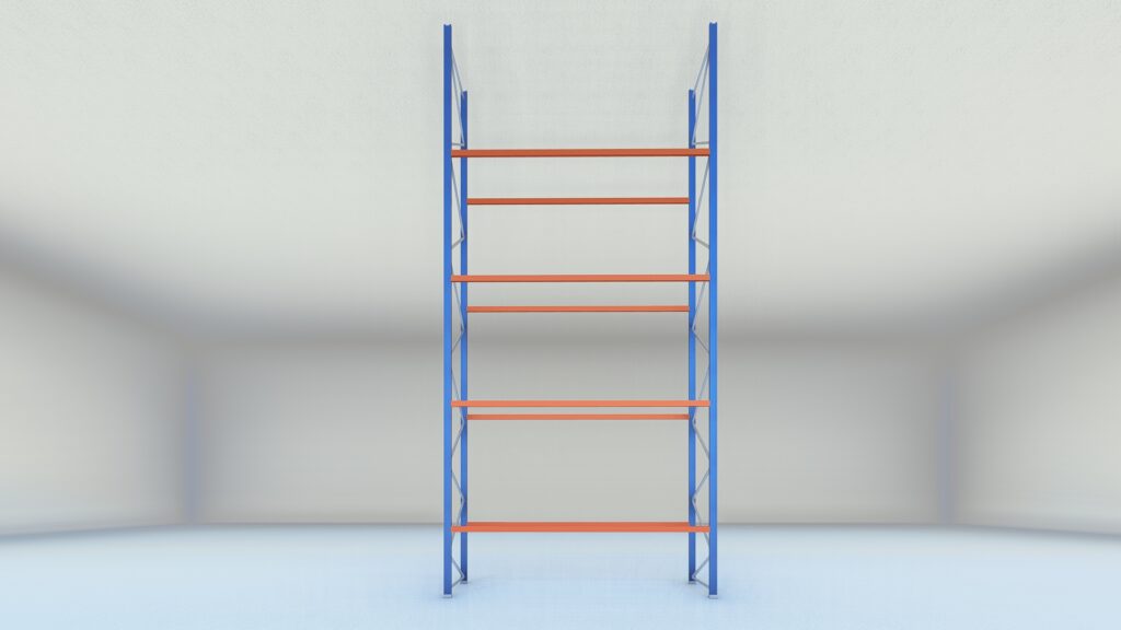 Stow palletstelling 8000mm x 1100mm x 3600mm | 4 niveaus | beginsectie | 2500 kg