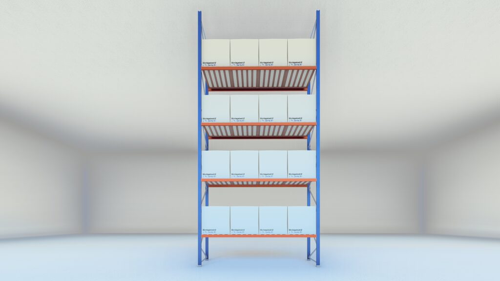 Stow palletstelling 8000mm x 1100mm x 3600mm | 4 niveaus | beginsectie | 2500 kg