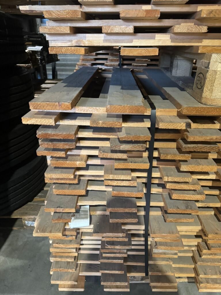 Gebruikte Houten Vlonder voor palletstelling - lat om lat - 1780 x 1100