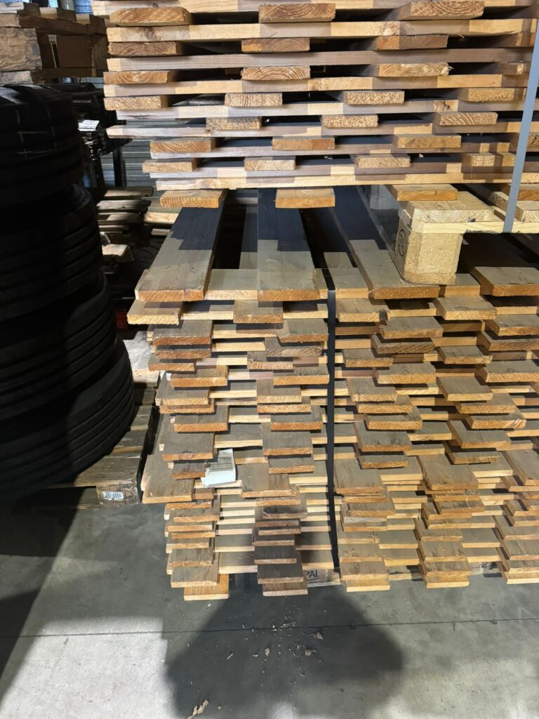Gebruikte Houten Vlonder voor palletstelling - lat om lat - 1780 x 1100