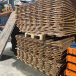 Gebruikte Houten Vlonder voor palletstelling - lat om lat - 1780 x 1100