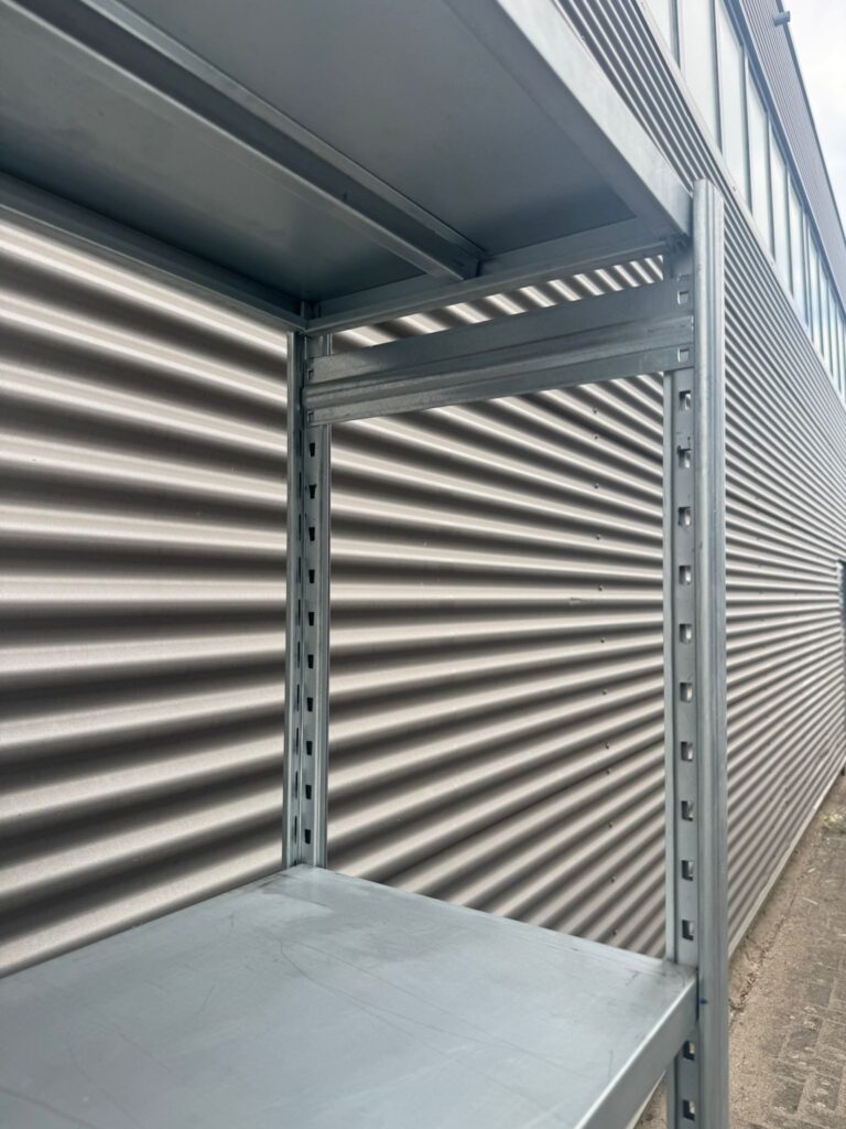 Gebruikte legbordstelling aanbouwsectie 2000 x 1240 x 360 mm