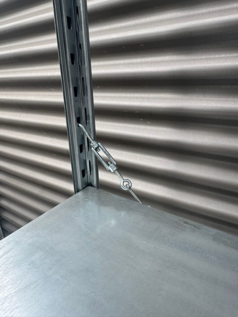 Gebruikte legbordstelling aanbouwsectie 2000 x 1240 x 360 mm